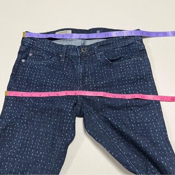 AG Dotted Stevie Ankle  Slim Straight Dot Jeans Anthropologie - Picture 9 of 11
